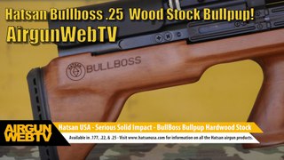 Hatsan BullBoss Wood Stock .25 and Optima First Focal Plane 4-16x50 Scope - Video by AirgunWebTV