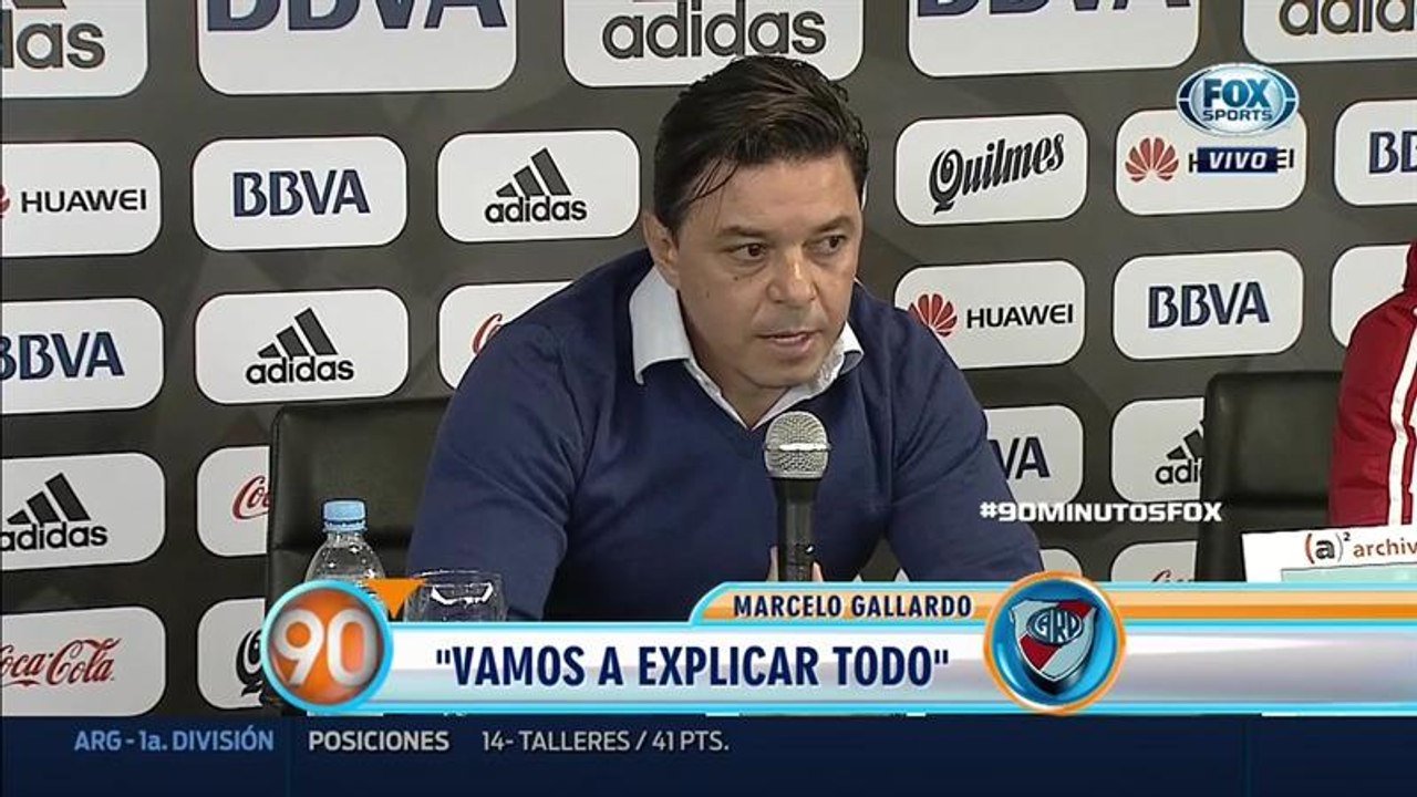 "Son las horas más difíciles desde que estoy en River": Marcelo Gallardo