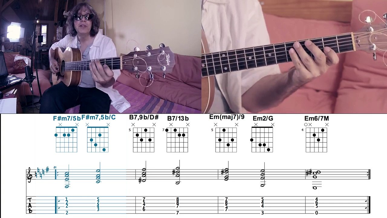 JAZZ / BOSSA CHORDS 2-5-1 IN E MINOR (21/24)