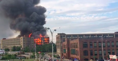 Massive Fire at Abandoned Mill Building in Sanford