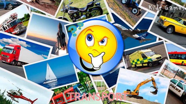 Aprendizaje vídeos coches para Niños transporte sonidos nombres y sonidos de vehículos