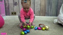 Bébé balle des balles lapin les couleurs des œufs pour enfants Apprendre petit fosse en jouant avec surprise