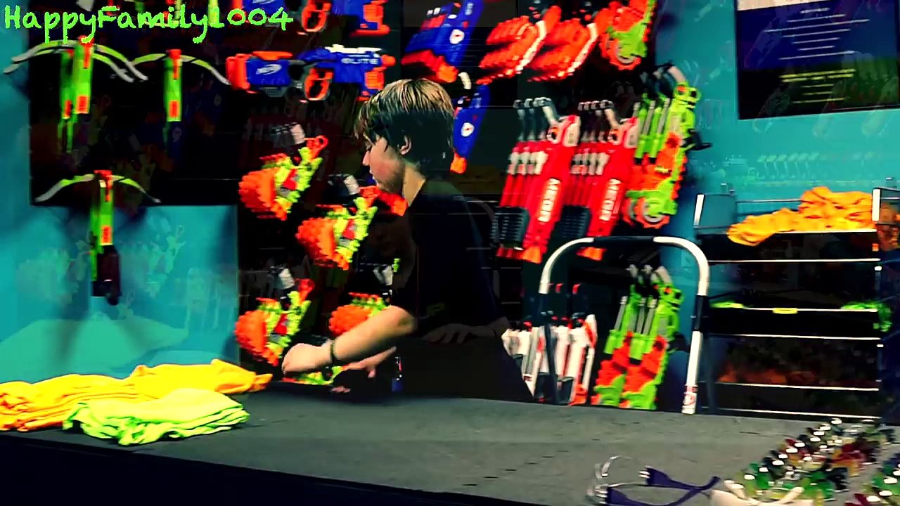 Nerf Patrol Zombies At the Nerf Dart Arena w/ Killer Clowns and Godzilla Part 35