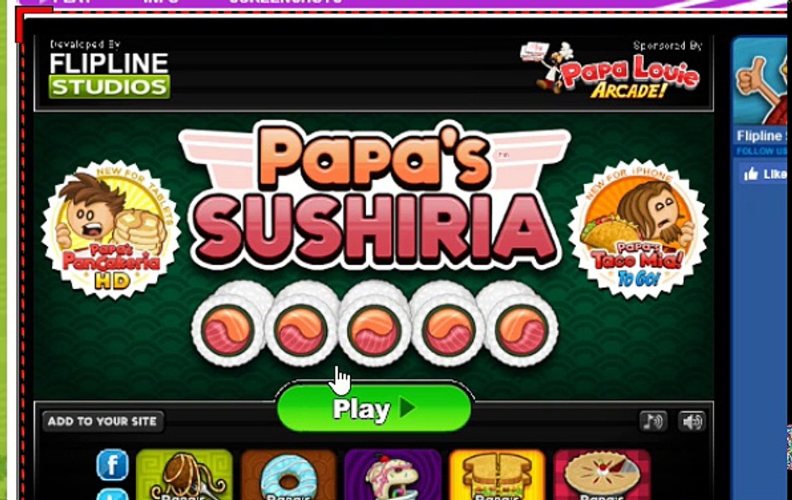 Let's play papa's sushiria part 1