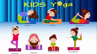 Kids Yoga Asana Poses | Animated Video | For nursery kids.