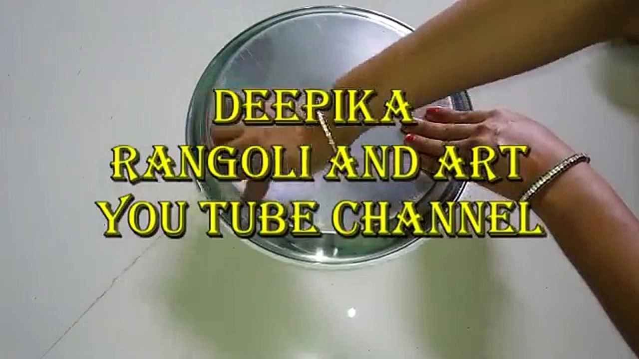 Innovative rangoli design  corner Rangoli design.