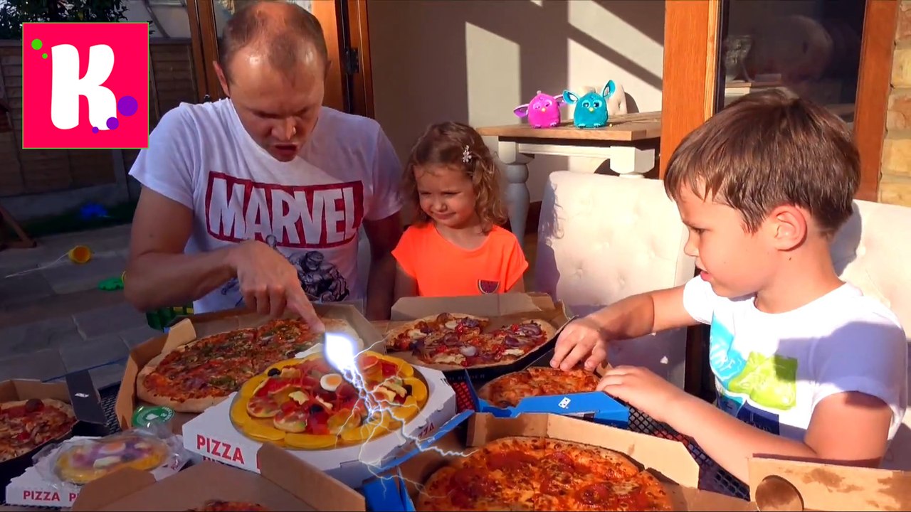 ЧЕЛЛЕНДЖ ПИЦЦА HUNT Найти в доме 12 Pizza CHALLENGE Lot of Gummy Candy Pizza VS Real