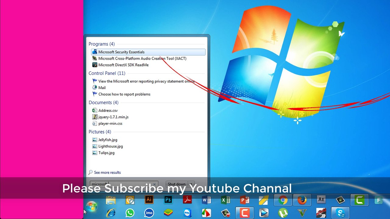 How to Trun off or on microsoft security Essentials