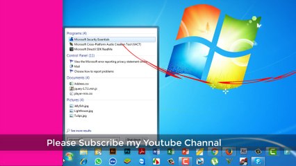 How to Trun off or on microsoft security Essentials