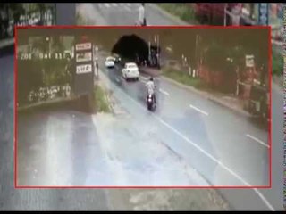 Car Hits Scooter Unbelievable Accident Wayanad