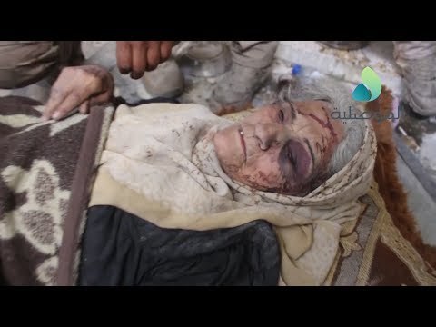 Injured Elderly Woman Rescued From Old Mosul
