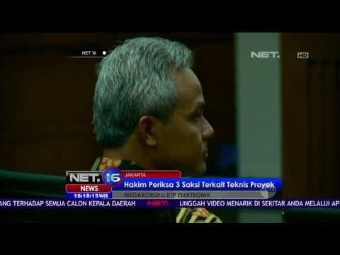 Live Report - Kesaksian Ganjar Pranowo dan Agus Martowardojo di Sidang Korupsi E-KTP - NET16
