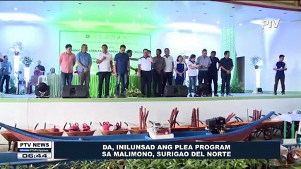 DA, inilunsad ang PLEA Program sa Malimon, Surigao Del Norte