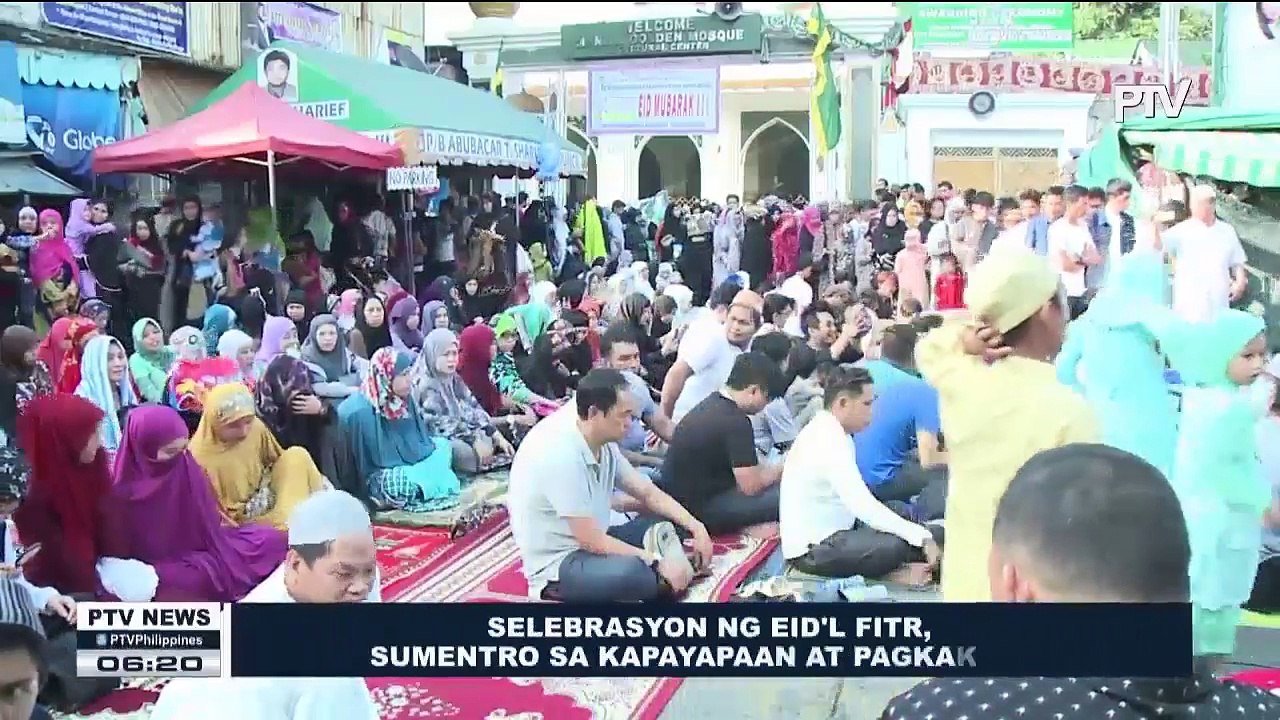 Selebrasyon ng Eid'l Fitr, sumentro sa kapayapaan at pagkakaisa