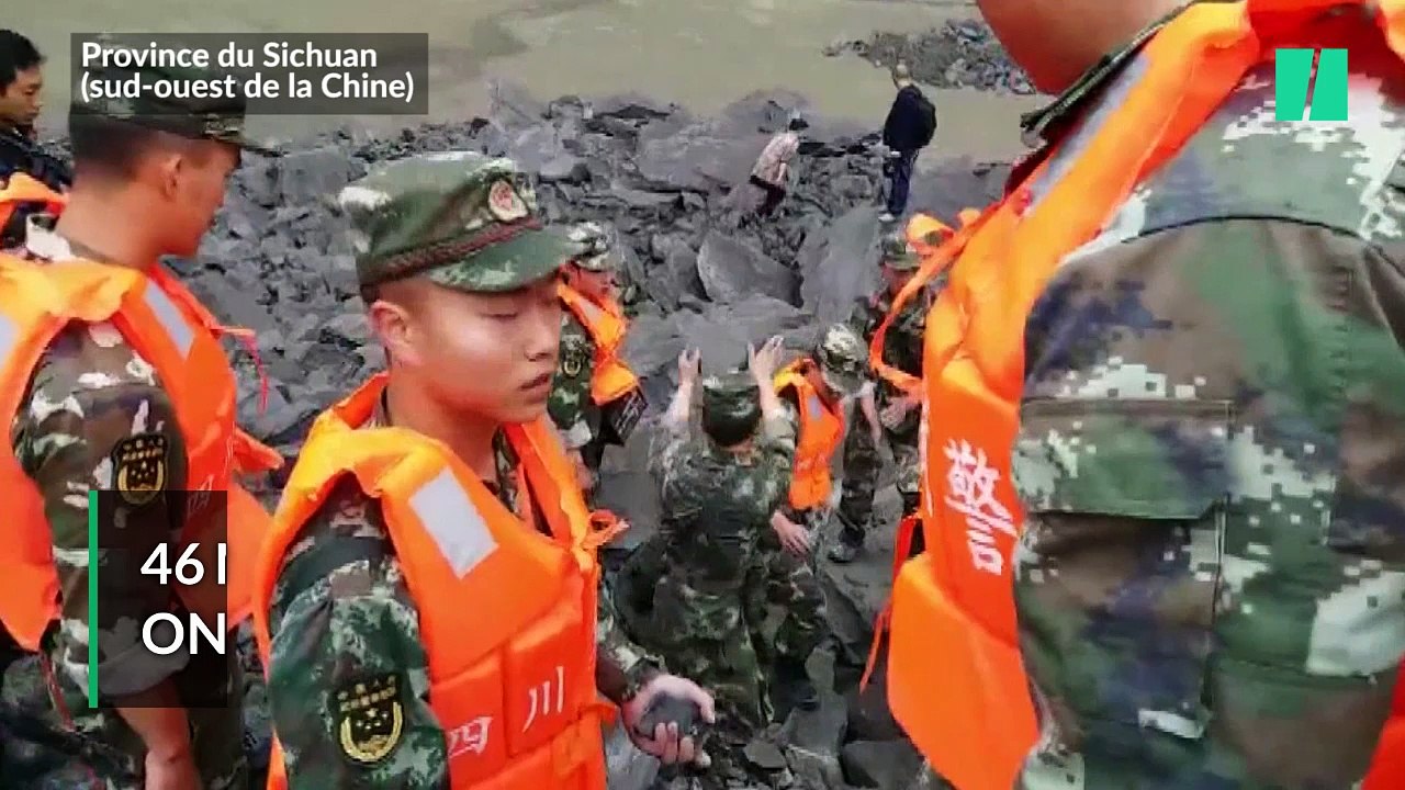 Les images après un énorme glissement de terrain en Chine qui a enseveli 141 personnes et fait au moins 5 morts