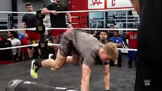 Watch the tryout drill that turns WWE prospects into putty