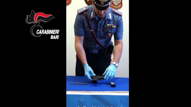 Bari: arrestato uomo con pistola pronta a sparare