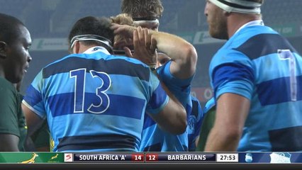 Tournée des Barbarians Français - Le résumé du match contre les Springboks A'