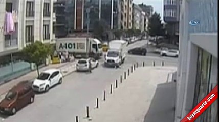 Kamyonun Suriyeli kadını böyle ezdi