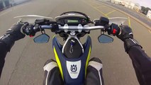 Some Wheelie Psqvarna 701 Supermoto!!