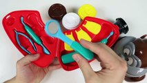 PLAY DOUGH Monkey Dentist Drill N Fill Playset Play Doh Like Pretend Doctor Toy!