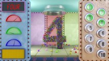 Des balles couleur pour drôle enfant Apprendre nombres Cour de récréation faire glisser jouet la télé vidéo avec Binkie 3d