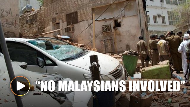 'No Malaysians involved in Mecca terrorist attack'
