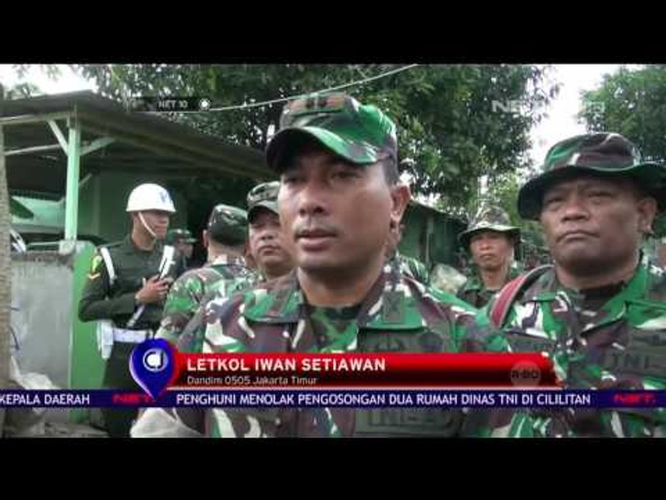 Pengosongan Rumah Dinas TNI - NET 10