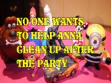 NO ONE WANTS TO HELP ANNA CLEAN UP AFTER THE PARTY   DUKE ELSA SKYE MCQUEEN MINION MINNIE SPIDERMAN Toys Kids Video