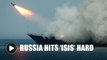 Russia fires missiles at IS arms depots in Syria
