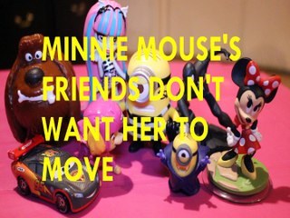 MINNIE MOUSE'S FRIENDS DON'T WANT HER TO MOVE + DUKE MCQUEEN SKYE ROCHELLE GOYLE MINION SPIDERMAN Toys Kids Video