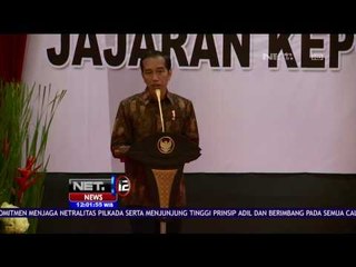 Jokowi Minta Polri Tidak Ragu Lakukan Penegakan Hukum Pada Kasus Pemecah Belahan NKRI - NET12