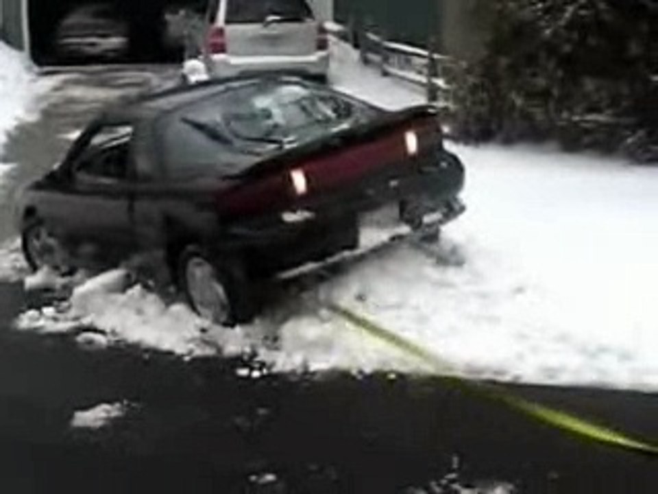 towing car