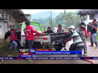 Ratusan Rumah Terendam Lumpur Akibat Banjir Bandang Sukabumi - NET 16
