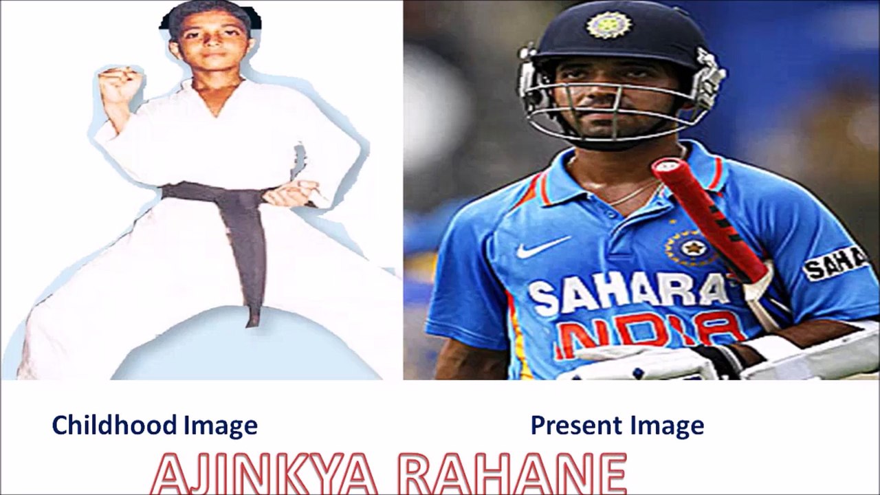 Indian Cricketer CHILDHOOD Picture with Present Face