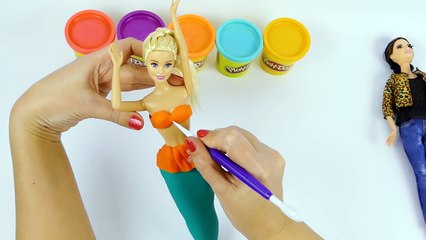 Jouer de Artisanat argile doh sculpt poupée Disney Princess sirène habiller jeux à jouer