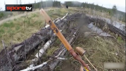 Avcıya ayı saldırdı!