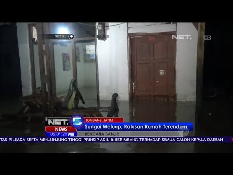 Diguyur Hujan Sepanjang Hari Ratusan Rumah Warga Mojoagung Jombang Terendam Banjir - NET 5