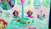 Ariel segundo baño belleza cambio flotando fuente Sirena juego princesa Disney color ariel
