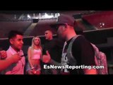 Elie Seckbach and boxing fans in LA - esnews boxing