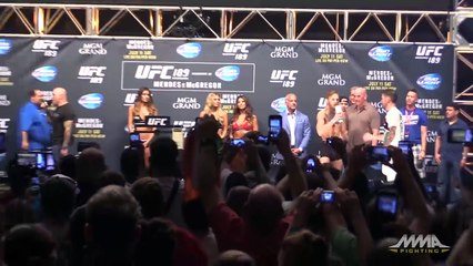 UFC 189 Weigh-ins- Conor McGregor vs. Chad Mendes
