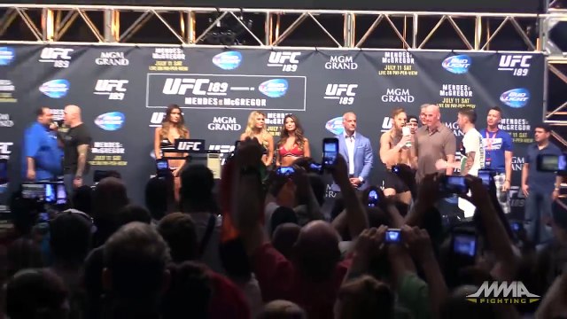 UFC 189 Weigh-ins- Conor McGregor vs. Chad Mendes