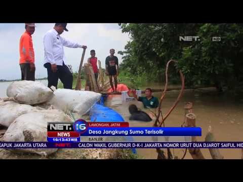 Tanggul Jebol, Warga Beraktivitas Menggunakan Perahu - NET16
