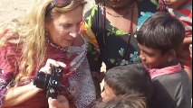 FOREIGNER PHOTOGRAPHING VILLAGERS IN PUSHKAR CAMEL FAIR -Rajasthan
