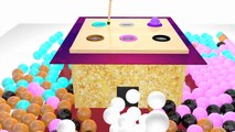 Bolas bolos Niños colores para gracioso juego Martillo de Aprender aprendizaje vídeo con de madera 3D