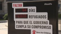 Contador marca refugiados que faltan por llegar a España