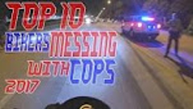 Top 10 Cops VS Bikers MESSING With Police Chase Motorcycle GETAWAY 2017 COP Car Chase Street Bikes