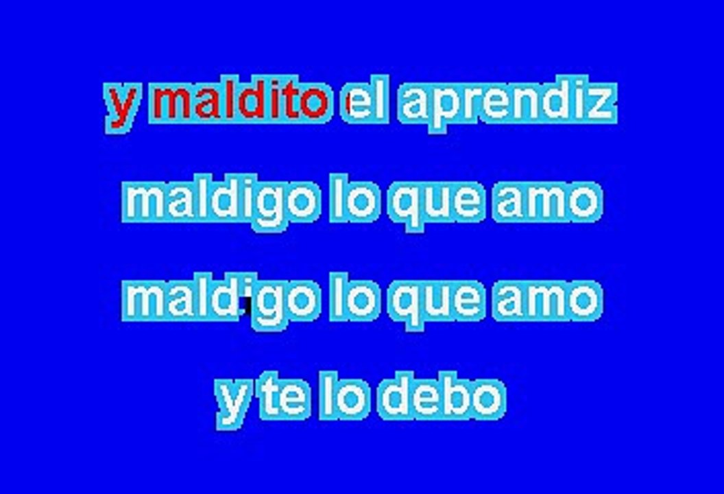 Alejandro Sanz - El Aprendiz (Karaoke)