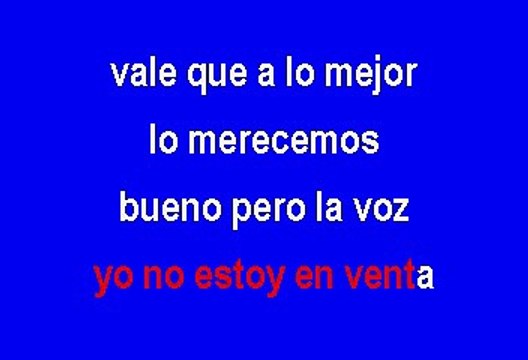 Alejandro Sanz - No es lo mismo (Karaoke)