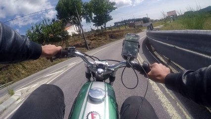 Famel Zündapp XF-17 #GreenZefa na Ida a Posta | A Chegada a Carrazeda de Ansiaes